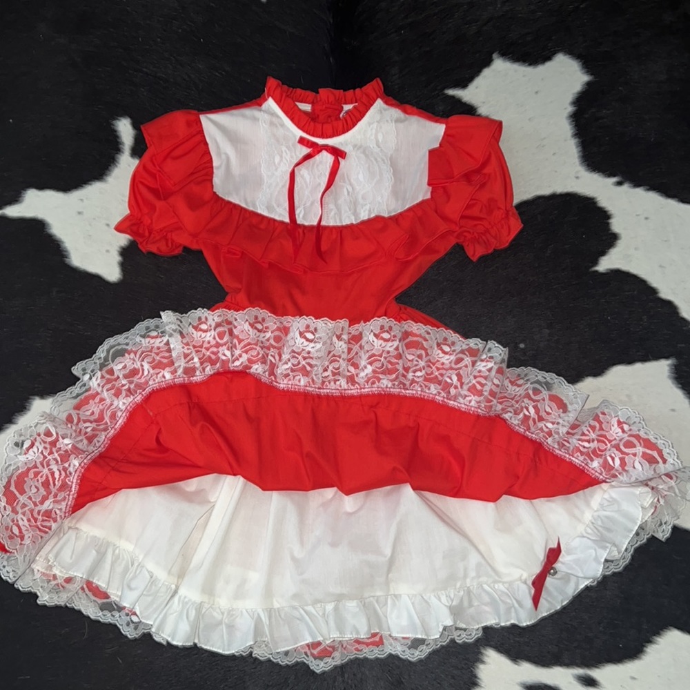 Vintage 1980’s Martha’s Miniatures Were Fussy Toddler Pageant Dress (size 7) - Picture 8 of 12